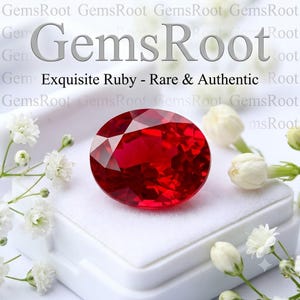 13ct Burma Ruby Excellent Quality Gemstone Genuine Dark Red Ruby Loose Oval Cut GGI Certified Ruby Faceted For jewelry Making Ruby Stone