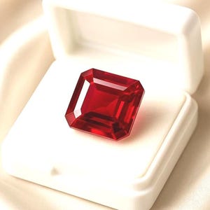 Natural Burmese Ruby 10 Ct Radiant Cut Loose Gemstone