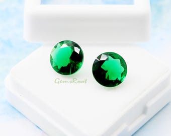 Paire D'Émeraudes Vertes Naturelles 8x6mm - Non Chauffées - Certifiées GDL