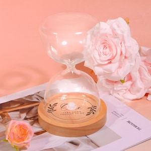 Custom Hourglass, Magnetic Hourglass, Engraved Hourglass, Home Living Room Decorative Hourglass, Kitchen Timer, Valentine&#39;s day gift