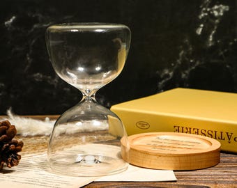 Personalized Wood Hourglass: Engraved Sand Timer, Wedding Sand Ceremony