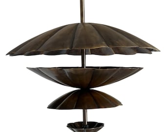 Old Age Brass Chandelier | Farmhouse Pendant Light