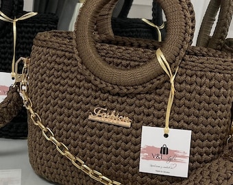 DIY Crochet Bag Video Lesson (PDF with Link) | Elegant Handbag Tutorial | English Subtitles