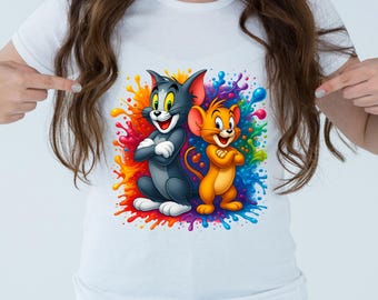90s Cartoon T-Shirt Design PNG: Classic Character (Digital Download)