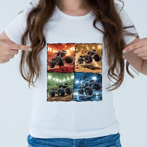Monster Truck T-Shirt Design PNG: Off-Road Car Lover Gift (Digital Download)