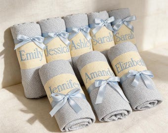 Personalized Turkish Beach Towel – Bachelorette Wedding Gift
