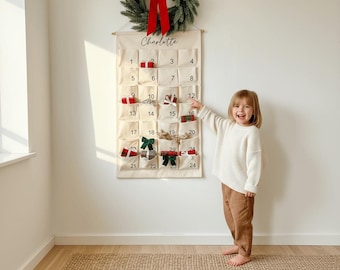 Personalized Advent Calendar | Custom Name Christmas Countdown for Kids