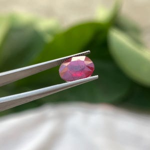 Natural Certified Bangkok Ruby 6.15 Carat.  Oval Cut - Astrological Stone for Sun/Surya.