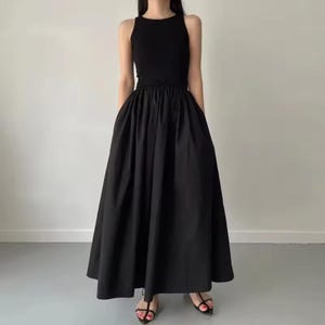 Black summer dress