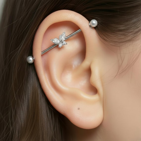 Kakonia Industriële piercing, sieraden, 14 g, 16 g, roestvrij staal, industrieel, barbell, oorbellen met ketting, industriële piercing, staaf, dubbele kraakbeen, helix piercing, oorbellen, Metaal Kakonia Industriële piercing, sieraden, 14 g, 16 g, roestvrij staal, industrieel, barbell, oorbellen met ketting, industriële piercing, staaf, dubbele kraakbeen, helix piercing, oorbellen, Metaal