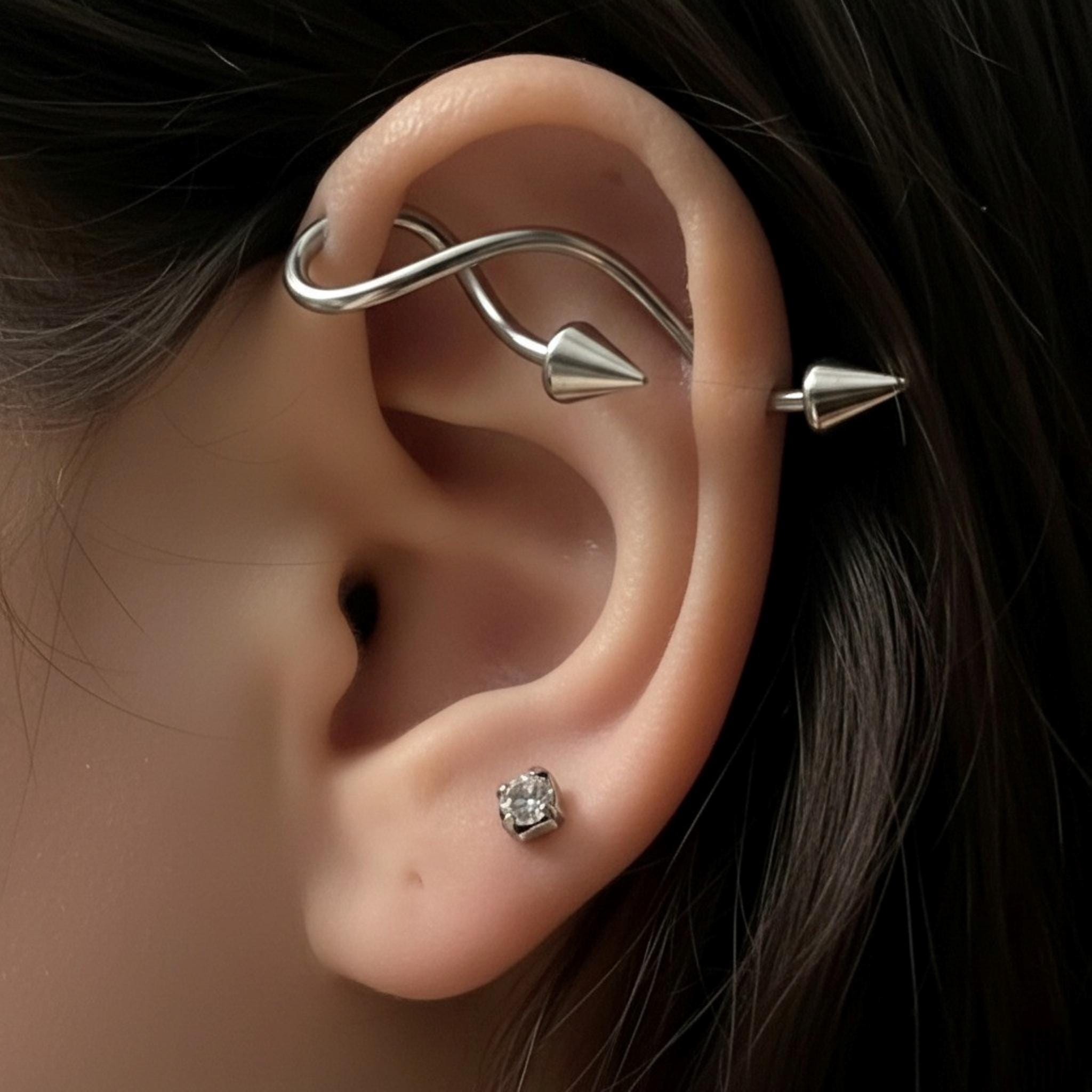 Industrial Bar Piercing Jewelry Industrial Piercing Cost Industrial Earrings  Ear Piercings Industrial Price Piercing, image size:2048x2048