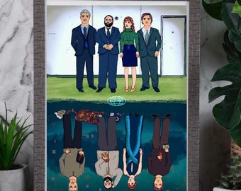 Severance TV Series Art Print | Innie & Outie Duality Poster | Lumon Decor | Tv Show Wall Art | Sci fi Decor