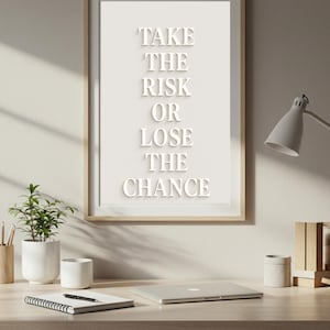 Motivational Quote Wall Art Set: Minimalist Typography Posters (Digital Download