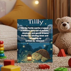 Printable Bedtime Story Book for Kids – Soothing Digital Children’s Book, Calm Night Story for Toddlers, Instant Download Gift