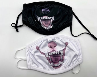 Tsffae 1 Ensemble De Masque De Loup en Silicone avec, Masque d
