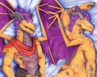 Titan Dragon Spyro Reignited Dakimakura Body Pillow Case