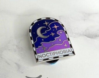 Noctiphobia Enamel Pin