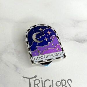 Noctiphobia Enamel Pin