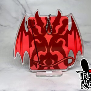 Devil Demon Photo Card Holder Keychain Standee