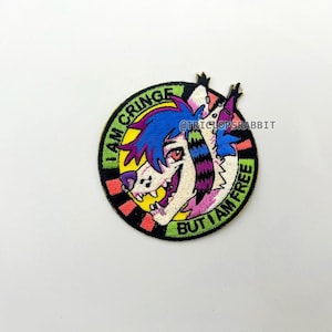 I Am Cringe But I Am Free Sparkledog Iron-On Patch