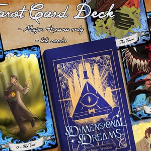 Tarot Card Deck - Dimensional Dreams BillFord Gravity Falls Zine