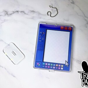 Computer Window MS Paint Photo Card Holder Keychain Standee