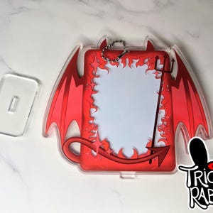 Devil Demon Photo Card Holder Keychain Standee