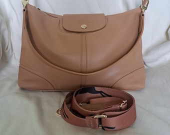 Longchamp Hobo Leather Shoulder Sling Bag