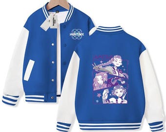 Veste K-Pop Demons Hunters Pour Enfants/ados - Style Varsity Baseball Y2K, Streetwear, Motif Anime, 3-14 Ans