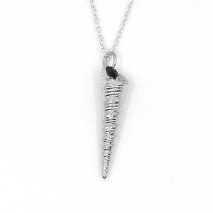 Seashell Necklace Gift for Birthday Sterling Silver Pendant Handcrafted Spiral Sea Shell Gift for Friend Sterling Silver Shell