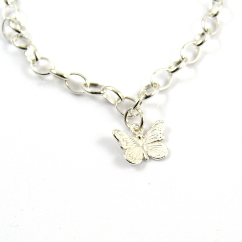 Sterling Silver Butterfly Bracelet Etsy UK