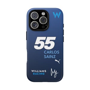 Carlos Sainz, Aston Martin Phone Case, for Racing Fans, Durable Cover, Gift for Sports Enthusiast, Unique F1 Merchandise, Minimalistic