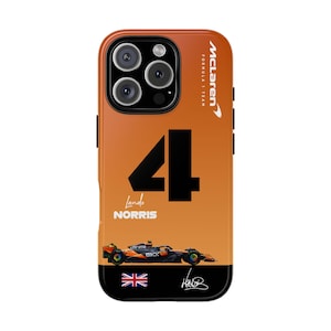 Lando Norris F1 Phone Case: Tough, Durable, Racing Fan Gift