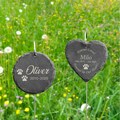 Engraved Pet Memorial Garden Stone, Dog Loss Gift, Custom Grave Sign with Pet Name and Dates, Outdoor Tribute Marker for Garden or Yard product logo