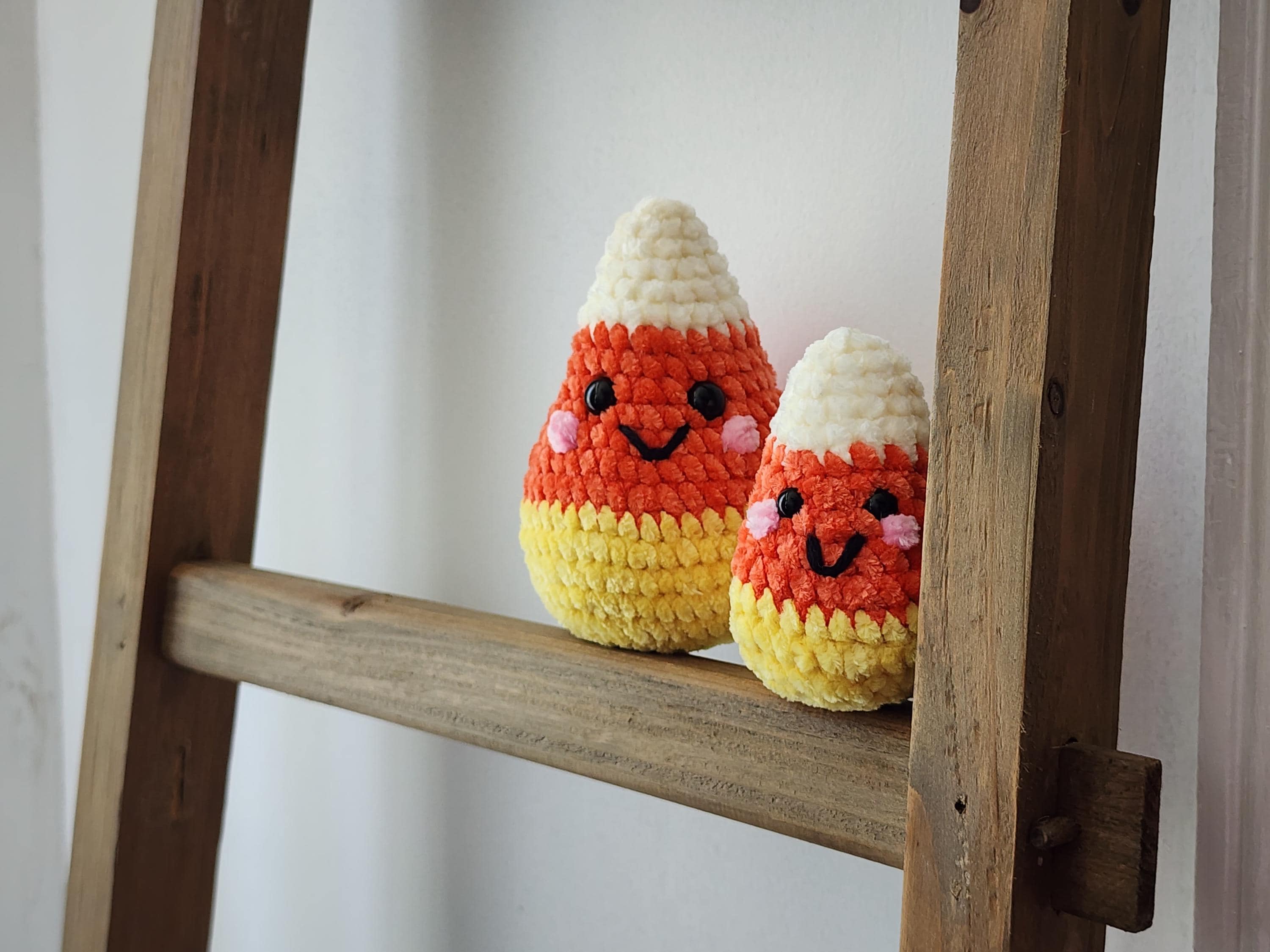Two-Size Candy Corn Crochet Pattern