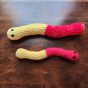Gummy Worms Crochet Pattern, Crochet Amigurumi Pattern by Rachael's Scraps, written in US Terminology image 13