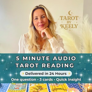 5-Minuten-Tarot-Lesung Audio | Eine Frage Ja oder Nein | Schnelle psychische Einsicht | MP3 Tarot-Lesung | 24 Stunden Lieferung