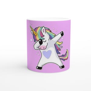 Unicorn Ceramic Mug - Shiny Mug for Magical Moments - Dishwasher & Microwave Safe