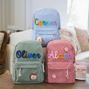 Personalisierter Kleinkind-Rucksack, Vorschulrucksack, bestickter Rucksack mit Namen, benutzerdefinierte Schultasche, Schultasche für Kinder, Kinderrucksackgeschenk