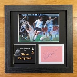 Framed Steve Perryman Signed Montage With Original Signature & COA