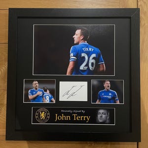 Framed John Terry Chelsea Signed Montage With COA