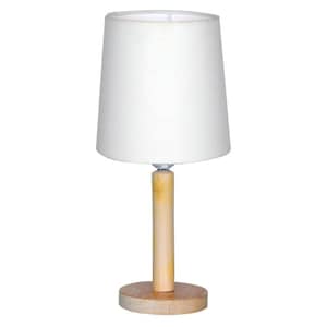 Wooden table lamp for living room
