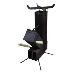 Handgefertigter Rocket Stove ideal zum Kochen – tragbarer Outdoor-Holzofen mit hoher Effizienz | Camping · Garten · Survival