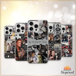 Supernatural Phone Case Winchester Sam Dean Cover Movie Tv Series Collage Case iPhone 11 iPhone 12 iPhone 13 iPhone 14 iPhone 15 iPhone 16
