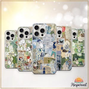 Japan Mood Board Phone Case Kawaii Anime Cover Vintage Japanese Sticker iPhone 11 iPhone 12 iPhone 13 iPhone 14 iPhone 15 iPhone 16 Samsung