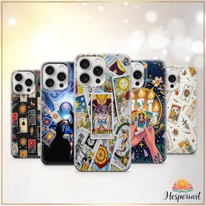 Tarot Card Phone Case Witchy Aesthetic Cover Astrology Spiritual Gift Crystal Ball & Zodiac Case iPhone 13 iPhone 14 iPhone 15 iPhone 16 17