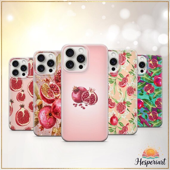 Pomegranate Phone Case Fruit Cover Watercolor Red Fruit Case Nature Food Pattern iPhone 11 12 iPhone 13 iPhone 14 iPhone 15 iPhone 16 Pro Pomegranate Phone Case Fruit Cover Watercolor Red Fruit Case Nature Food Pattern iPhone 11 12 iPhone 13 iPhone 14 iPhone 15 iPhone 16 Pro