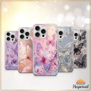 Let your phone take flight with our Butterfly Dream Collection – a tribute to all things delicate, dazzling, and divine. Each phone case is a dance of butterflies and ethereal color palettes, capturing the romantic spirit of fairycore, angelcore, and dreamy pastel trends.From soft lavender wings fluttering above roses, to chrome butterflies shining under moonlight, these cases are designed to elevate your aesthetic and mood.