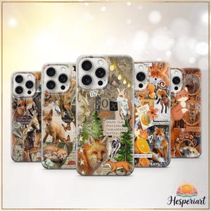Fox Phone Case Cottagecore Forest Animal Cover Woodland Wildlife Fox Case Autumn Vibe iPhone 12 iPhone 13 iPhone 14 iPhone 15 iPhone 16 Pro