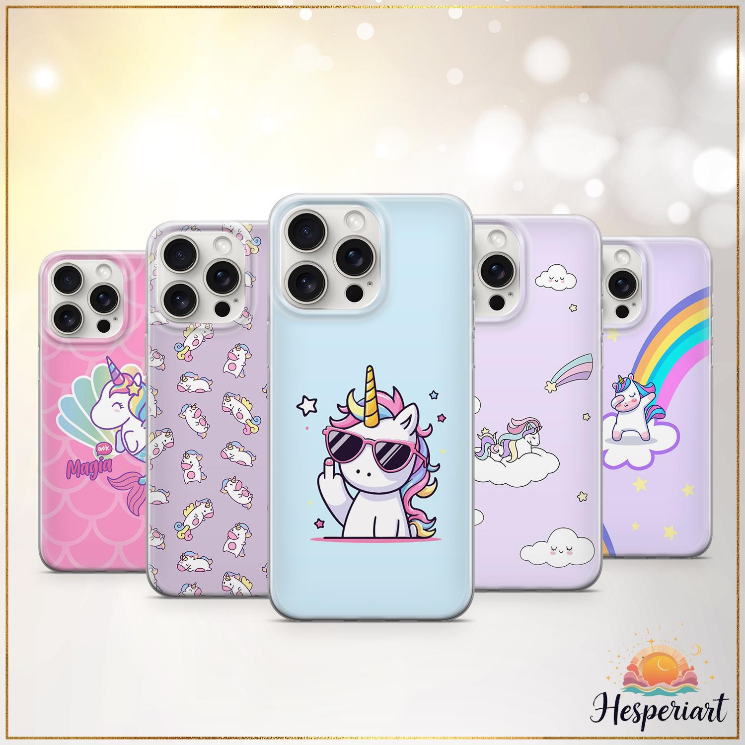 Cute Unicorn Phone Case Kawaii Rainbow Unicorn Cover Magical